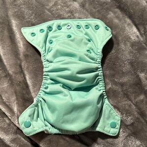 Thirsties AIO NEWBORN Natural Cloth Diaper- sea foam (3 of 3)
